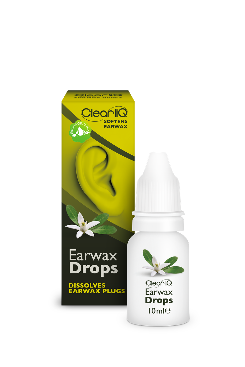 ClearliQ Earwax Drops — natural oil based, softens earwax, 10 ml