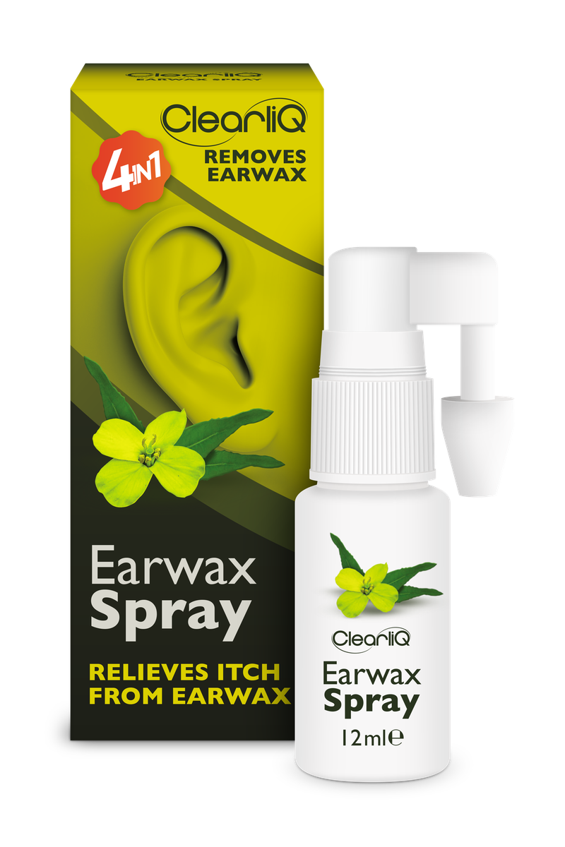 ClearliQ Earwax Spray — 4in1, removes earwax, 12 ml
